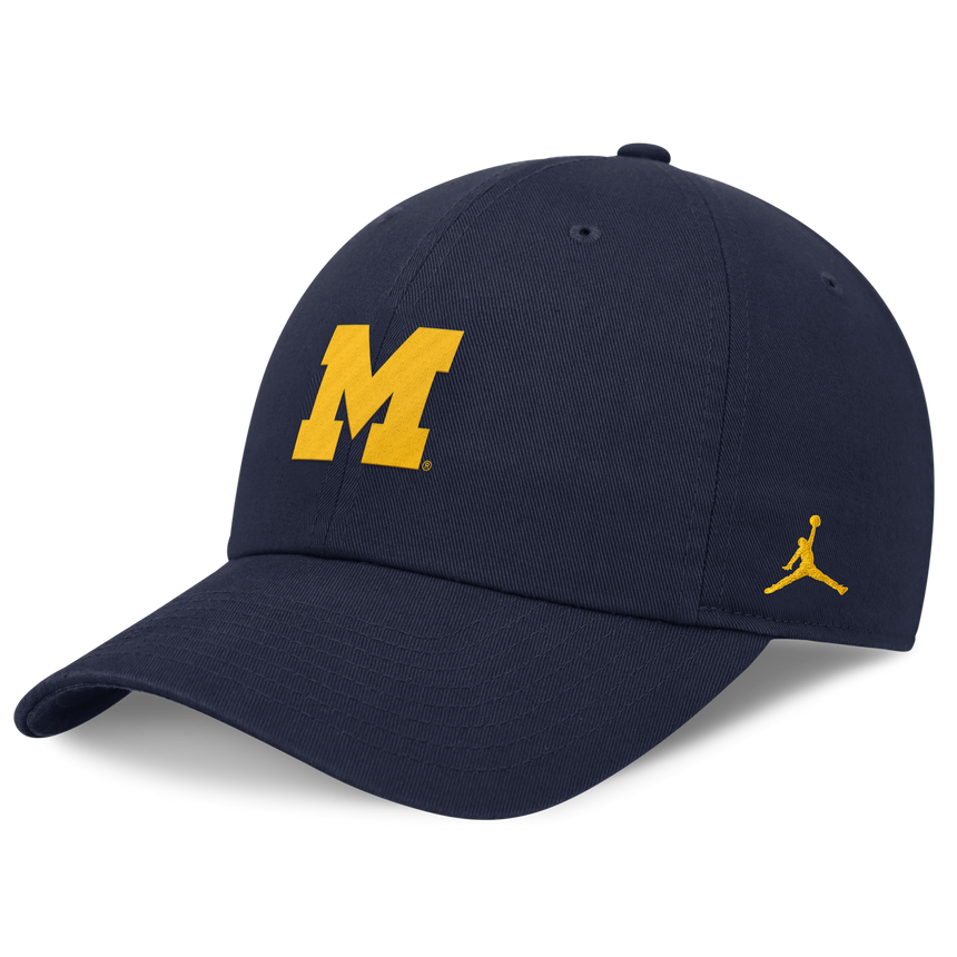 Michigan Wolverines Jordan Brand Club H86 Unstructured Adjustable Hat-Navy - Pro Jersey Sports