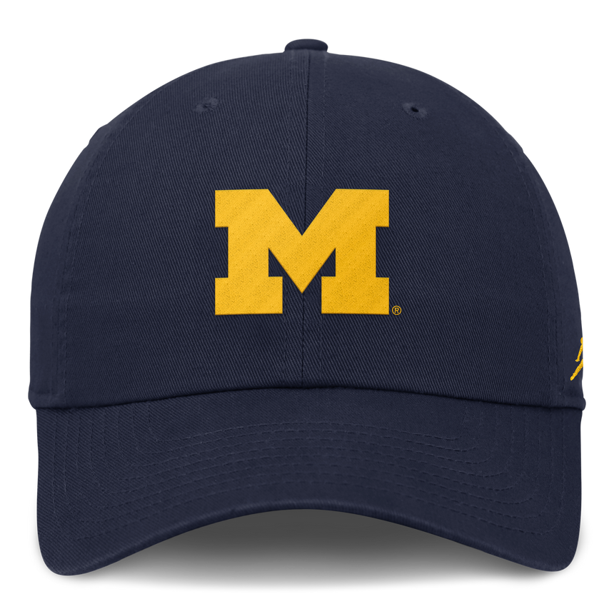 Michigan Wolverines Jordan Brand Club H86 Unstructured Adjustable Hat-Navy - Pro Jersey Sports