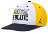 Michigan Wolverines Nike Pro Local Navy Jumpman Adjustable Snapback Hat - Pro Jersey Sports