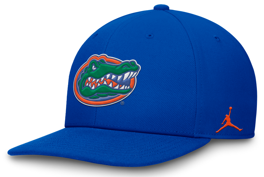 Florida Gators Jumpman Blue Club Snapback Adjustable Hat - Pro Jersey Sports