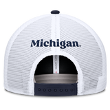 Michigan Wolverines Jordan Brand Rise Navy Adjustable Snapback Trucker Hat - Pro Jersey Sports