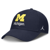 Michigan Wolverines Jordan Brand Primetime Rise Adjustable Hat - Navy - Pro Jersey Sports
