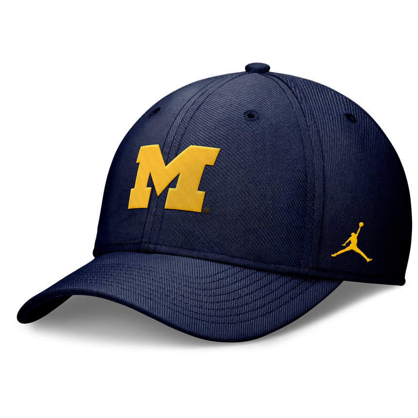 Michigan Wolverines Jordan Brand Rise Primetime Flex Hat-Navy - Pro Jersey Sports