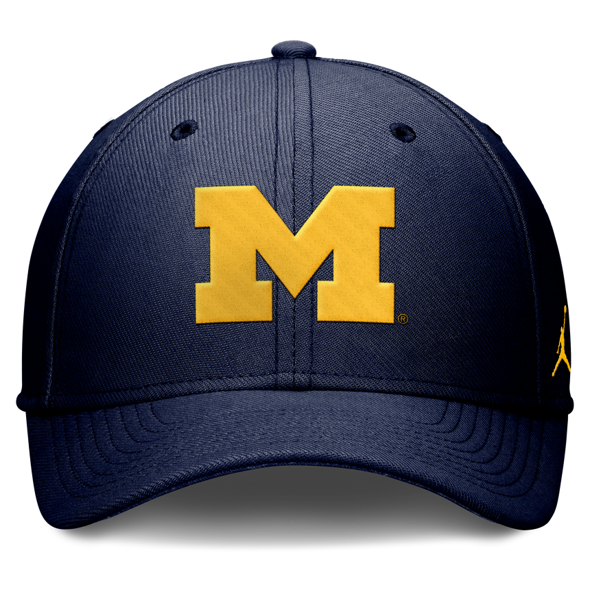Michigan Wolverines Jordan Brand Rise Primetime Flex Hat-Navy - Pro Jersey Sports