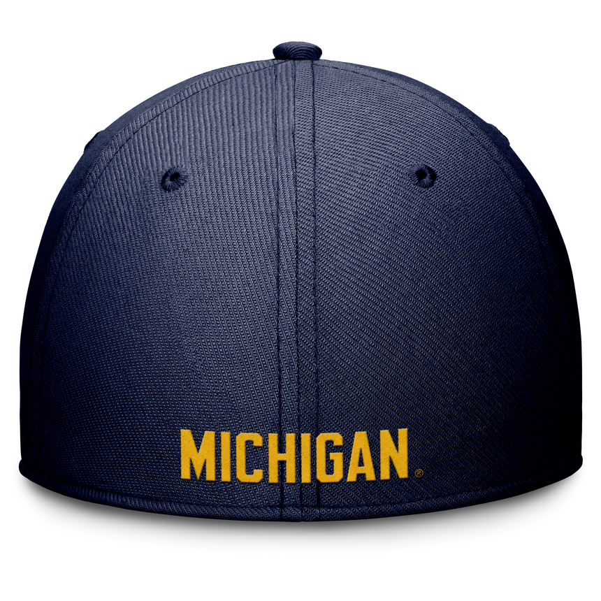 Michigan Wolverines Jordan Brand Rise Primetime Flex Hat-Navy - Pro Jersey Sports