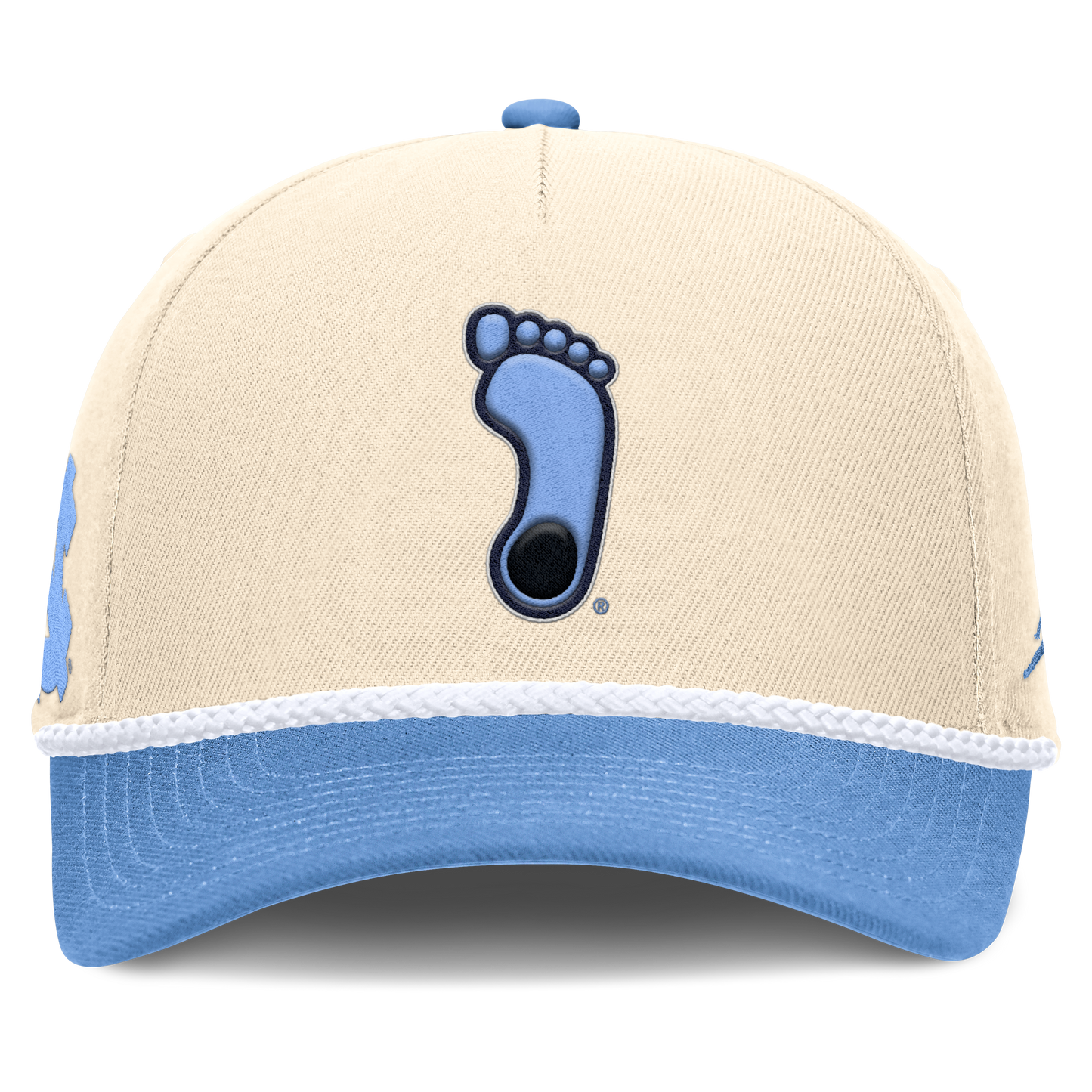 North Carolina Tar Heels Jordan Brand Unisex 2026 Primetime Natural 5-Panel Rope 2-Tone Rise Hat - Natural - Pro Jersey Sports
