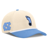 North Carolina Tar Heels Jordan Brand Unisex 2026 Primetime Natural 5-Panel Rope 2-Tone Rise Hat - Natural - Pro Jersey Sports