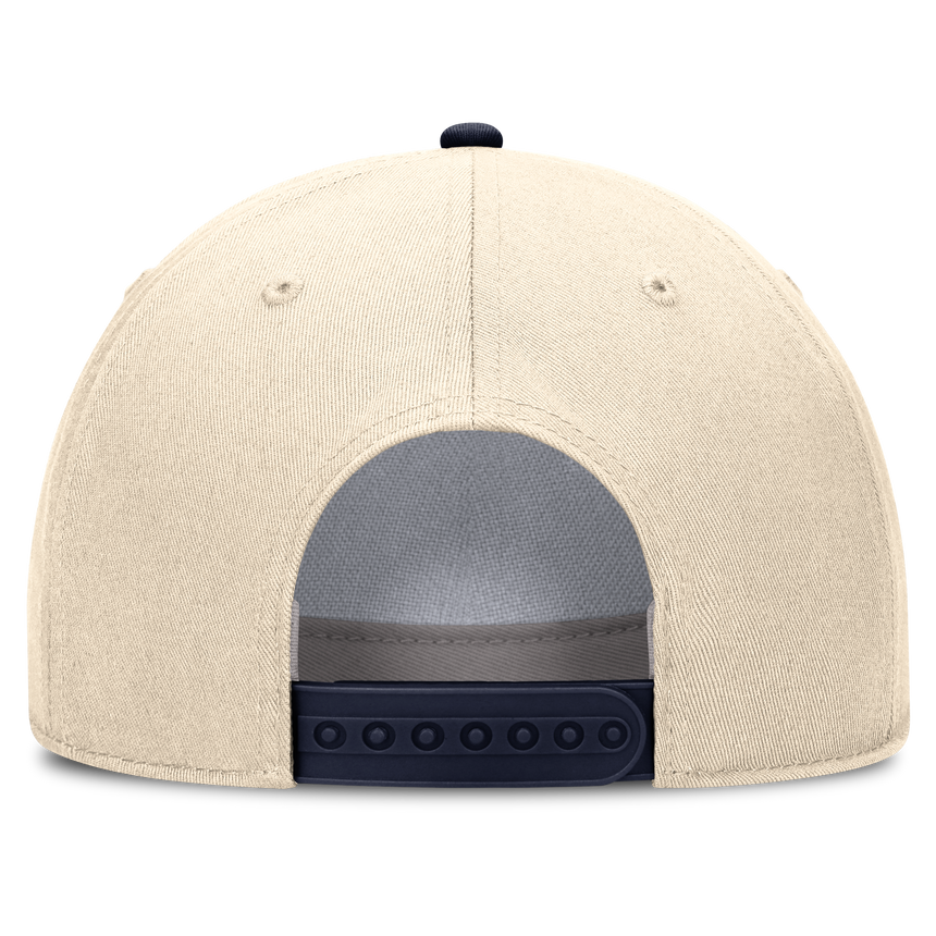 Michigan Wolverines Jordan Brand Unisex 2026 Primetime Natural 5-Panel Rope 2-Tone Rise Hat - Natural - Pro Jersey Sports