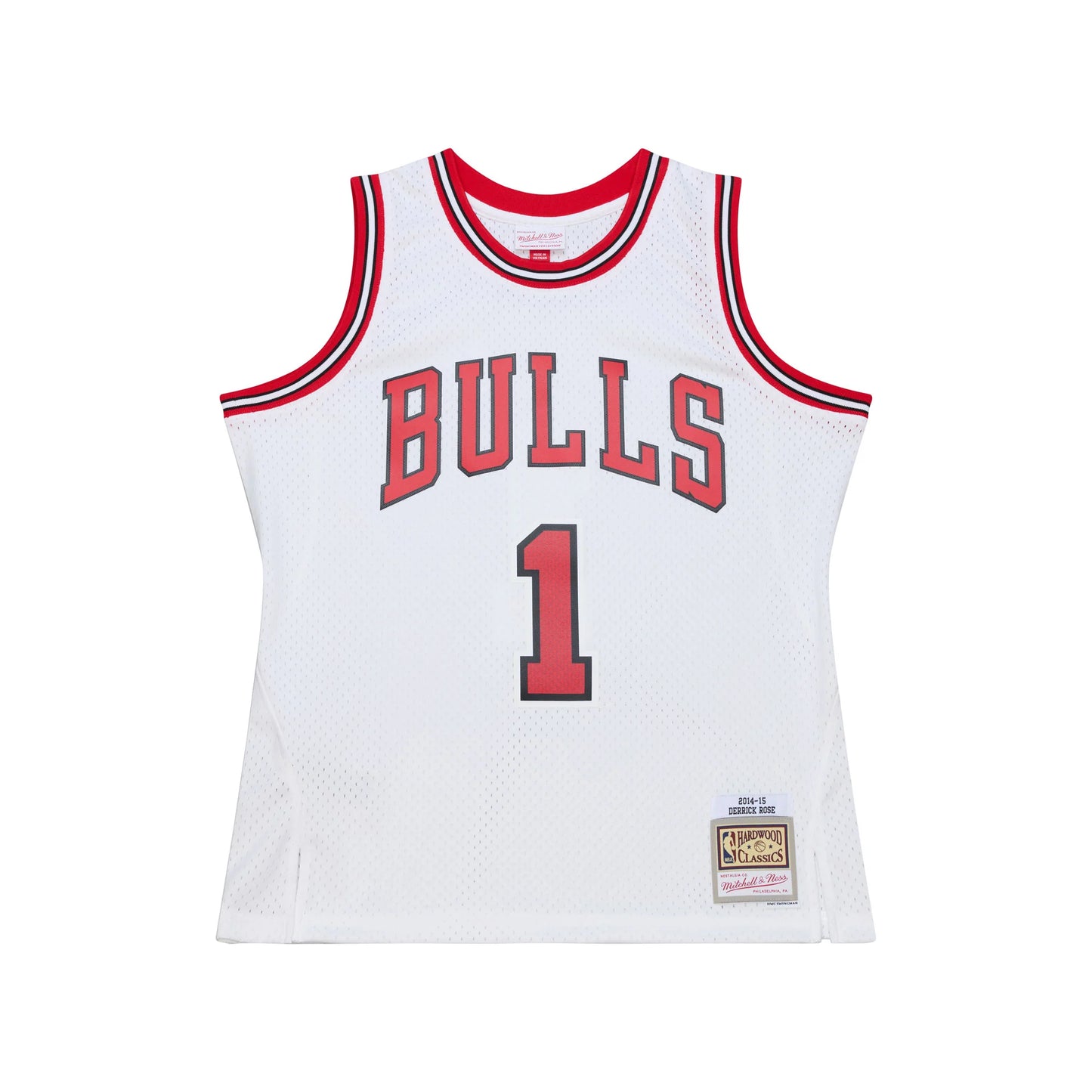 Men's Chicago Bulls Derrick Rose Mitchell & Ness White 2014-15 Hardwood Classics Swingman Jersey (Copy)