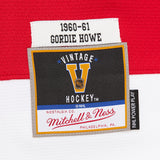Mitchell & Ness Men's Detroit Red Wings Gordie Howe #9 1960 Red Power Play Vintage Replica Jersey - Pro Jersey Sports