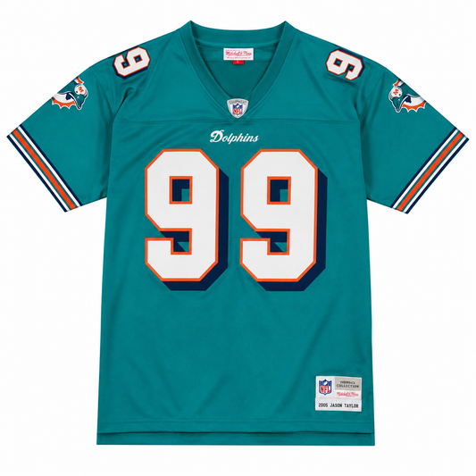 Jason Taylor Miami Dolphins Mitchell & Ness Legacy Replica Alternate Jersey -Teal