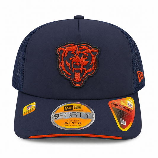 Men's Chicago Bears New Era 2026 NFL Sideline 9FORTY Navy Bear Logo Adjustable Hat
