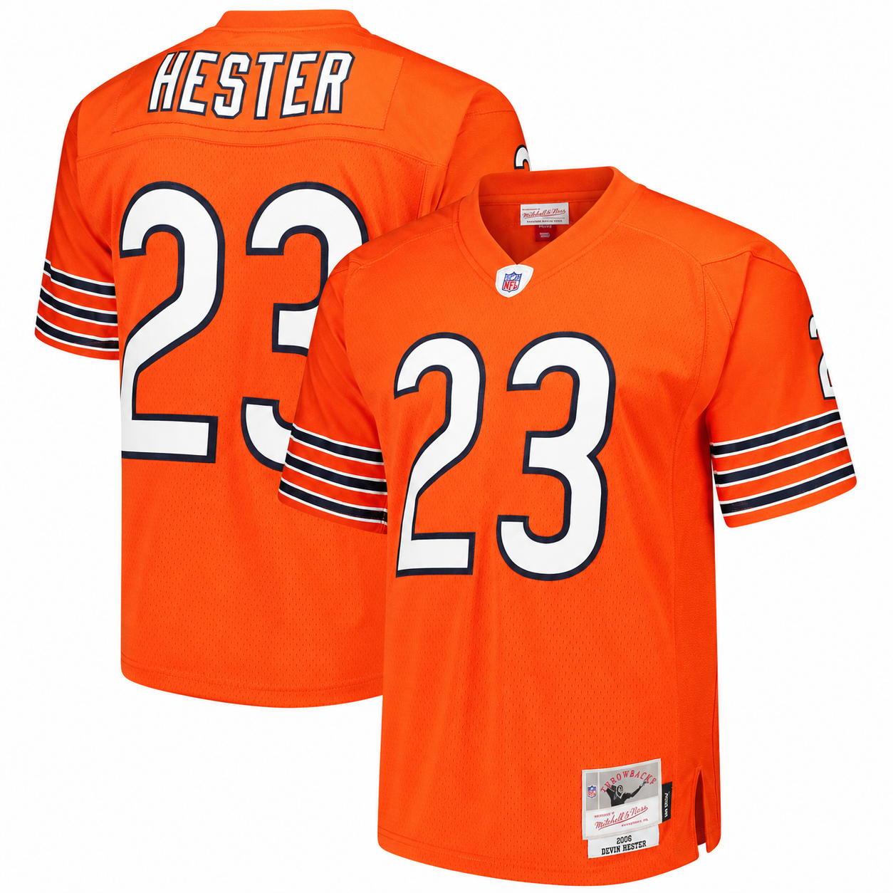 Men's Devin Hester Chicago Bears Alternate Orange Mitchell & Ness 2006 Legacy Replica Jersey