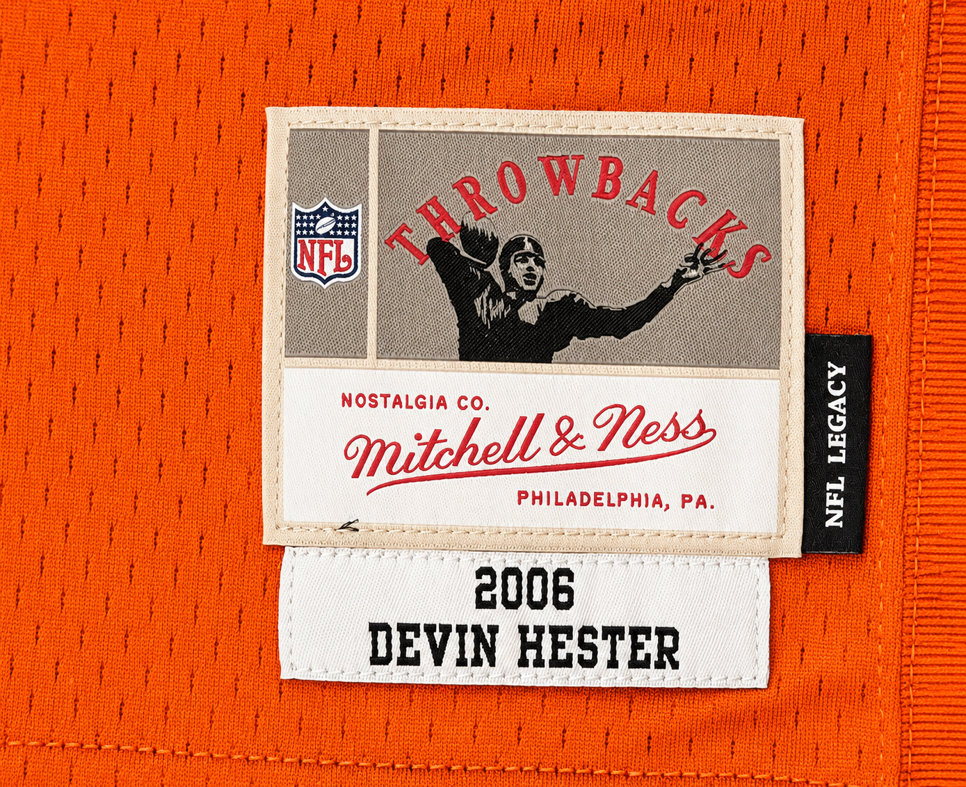 Men's Devin Hester Chicago Bears Alternate Orange Mitchell & Ness 2006 Legacy Replica Jersey