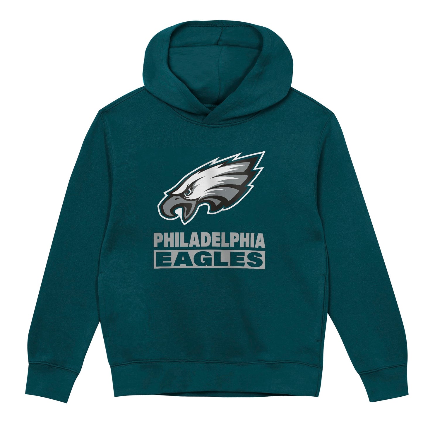 Philadelphia Eagles Youth Back to Basics Green Hoodie - Pro Jersey Sports
