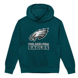 Philadelphia Eagles Youth Back to Basics Green Hoodie - Pro Jersey Sports