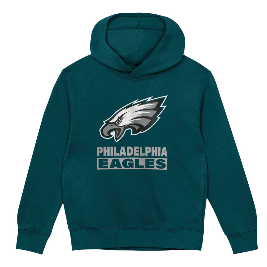 Philadelphia Eagles Youth Back to Basics Green Hoodie - Pro Jersey Sports
