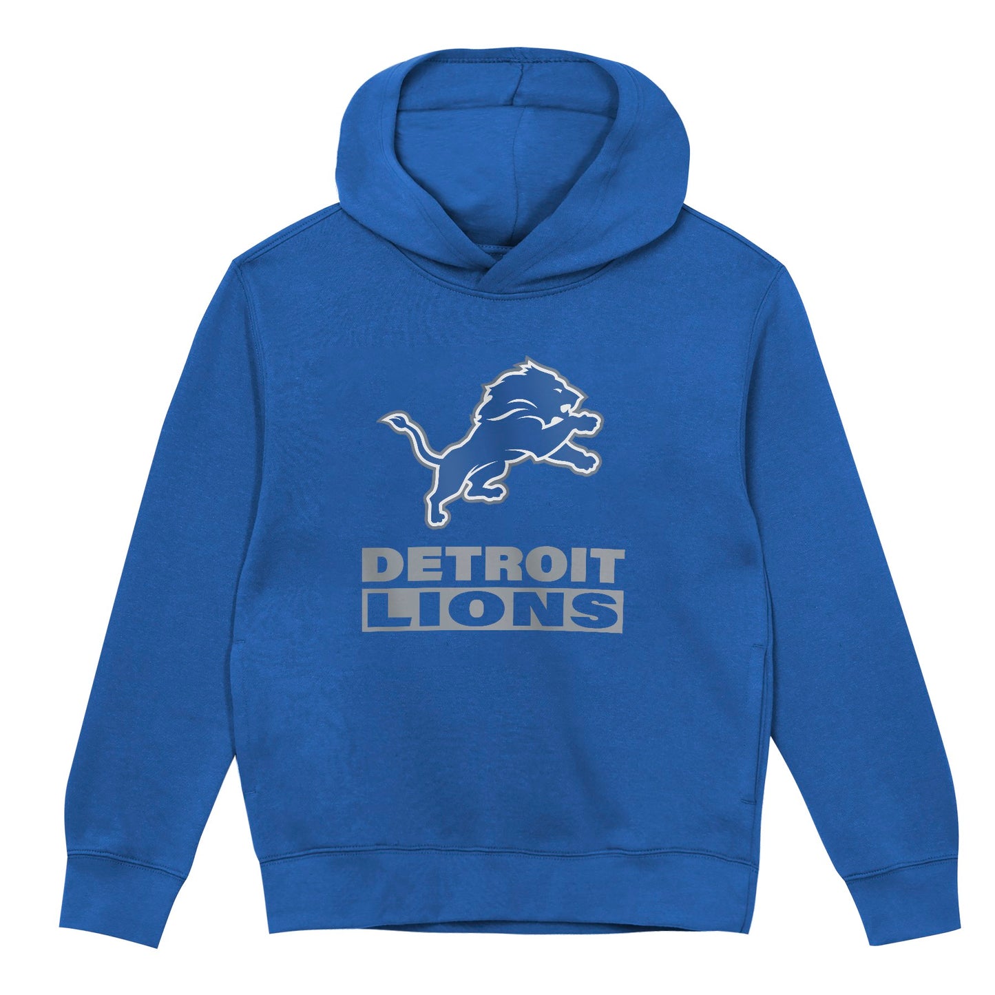 Detroit Lions Youth Back to Basics Blue Hoodie - Pro Jersey Sports