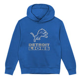 Detroit Lions Youth Back to Basics Blue Hoodie - Pro Jersey Sports