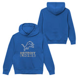 Detroit Lions Youth Back to Basics Blue Hoodie - Pro Jersey Sports