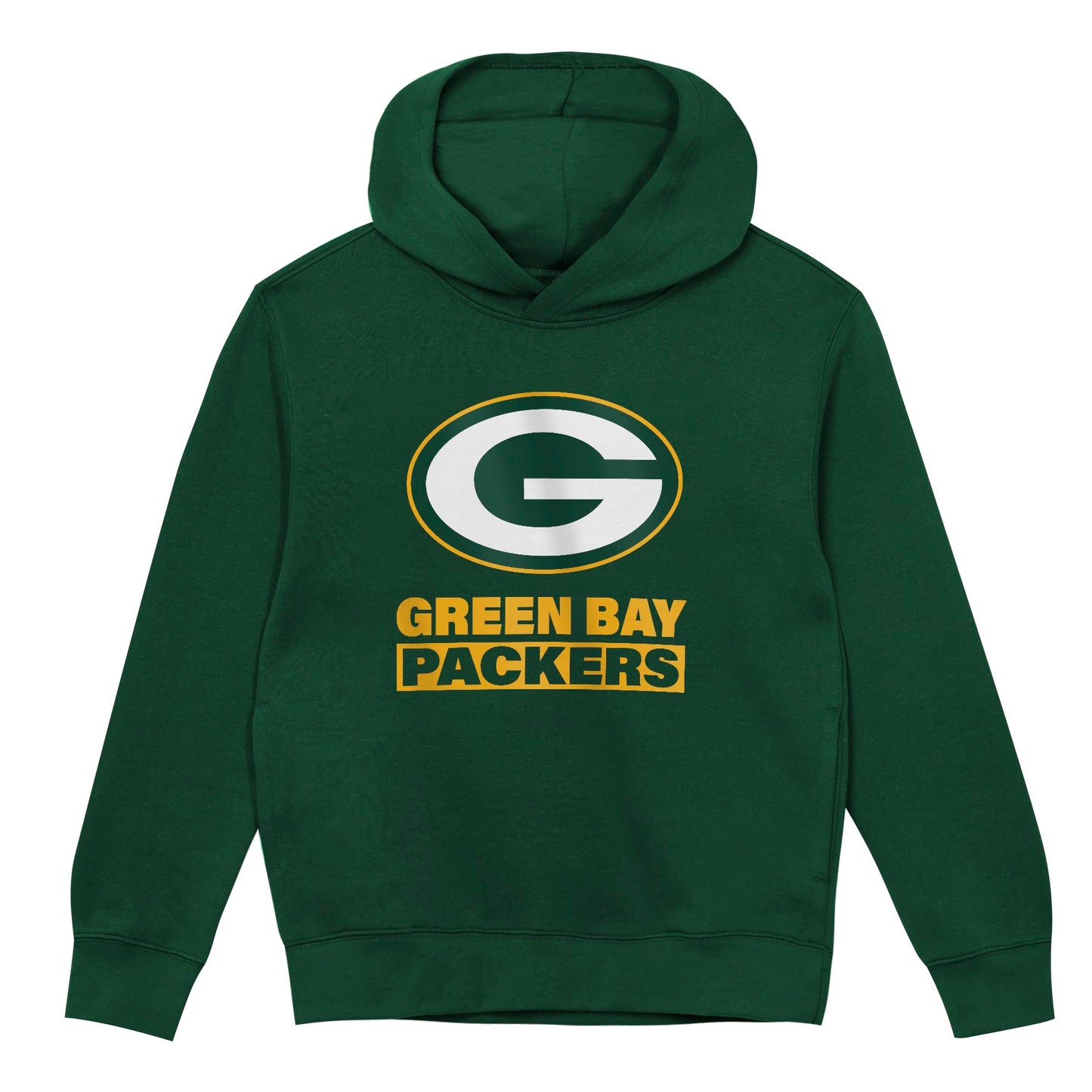 Green Bay Packers Youth Back to Basics Green Hoodie - Pro Jersey Sports