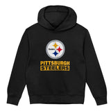 Pittsburgh Steelers Youth Back to Basics Black Hoodie - Pro Jersey Sports