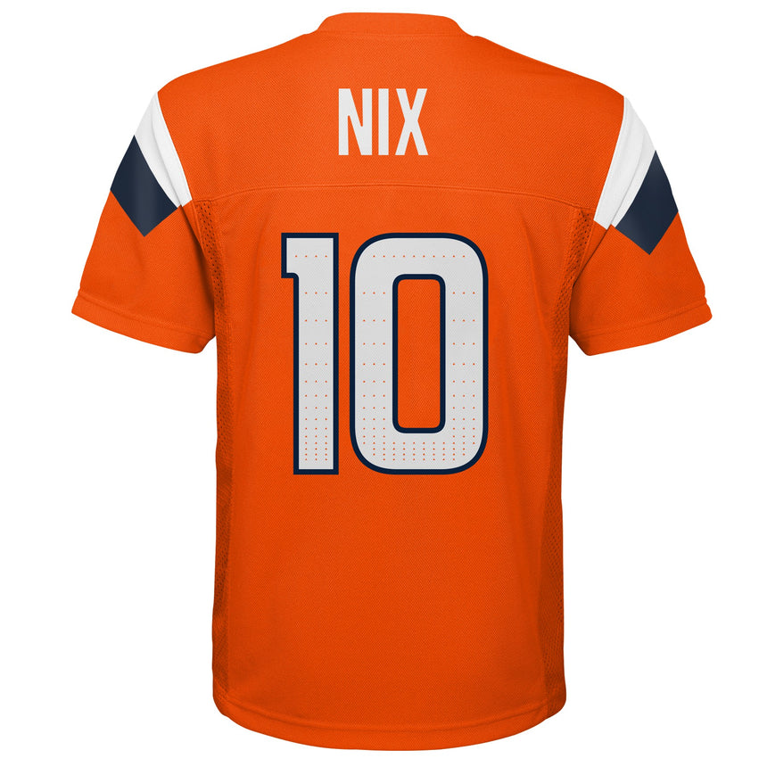 Youth Bo Nix Denver Broncos Orange Replica Mid Tier Player Jersey - Pro Jersey Sports