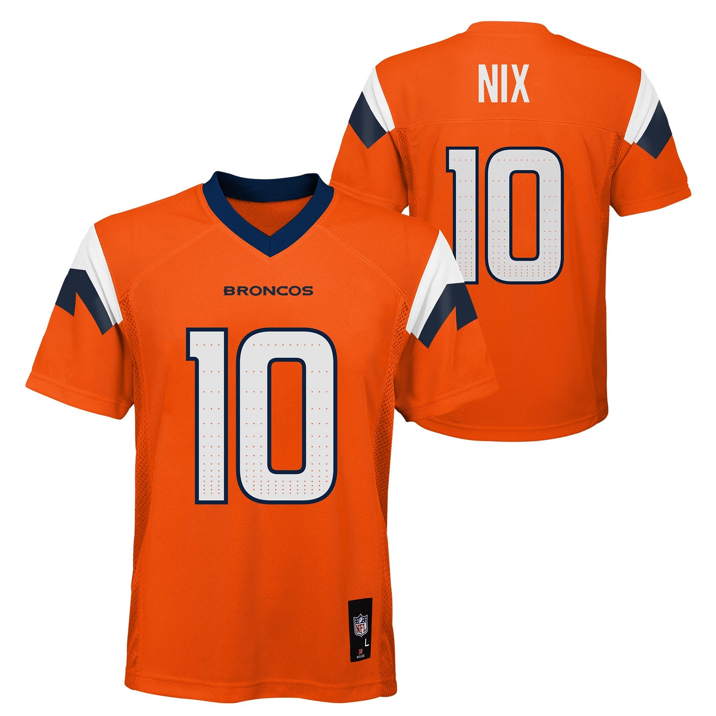 Youth Bo Nix Denver Broncos Orange Replica Mid Tier Player Jersey - Pro Jersey Sports