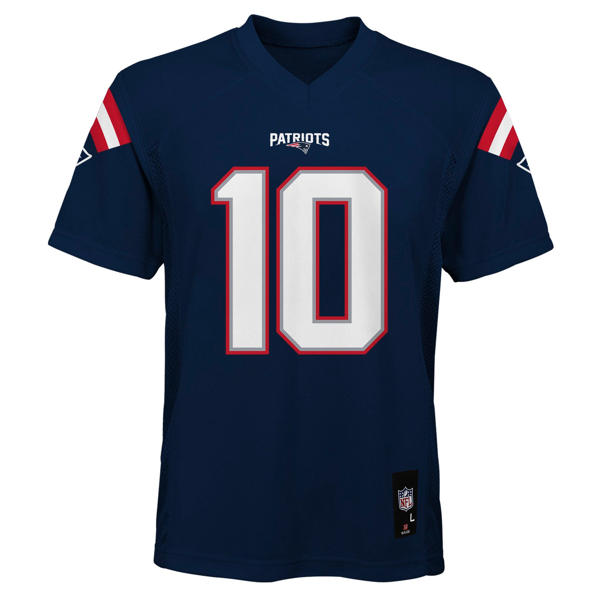 Youth Drake Maye New England Patriots Navy Replica Mid Tier Player Jersey