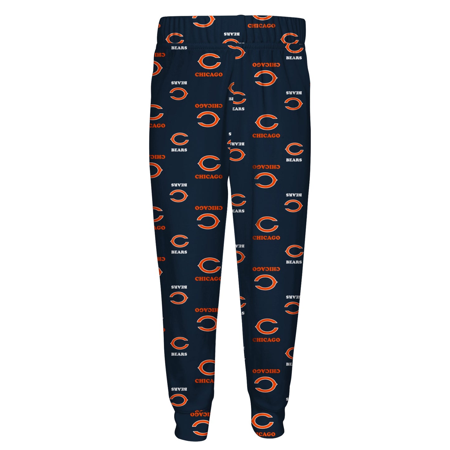 Kids Chicago Bears Child Navy Allover Print Top and Pant Pajama Set