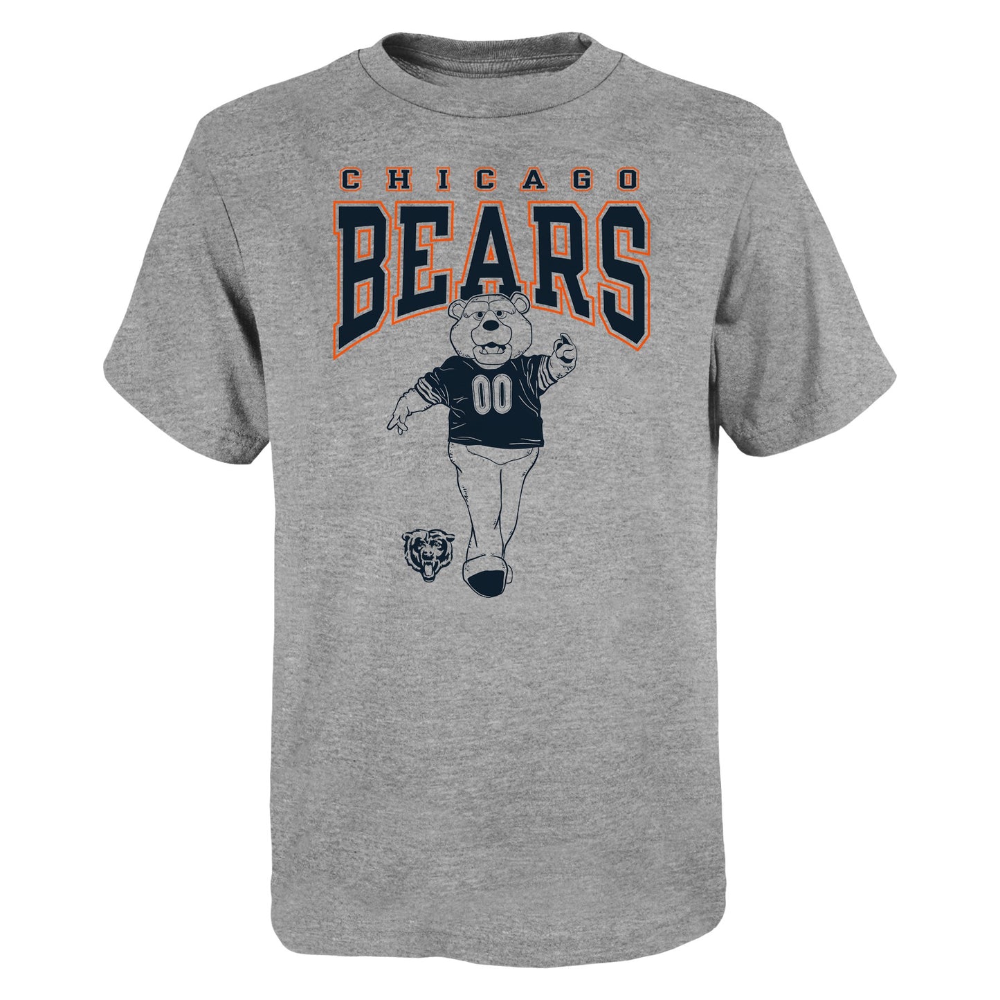 Kids Chicago Bears Gray Mascot Hero Child T-Shirt