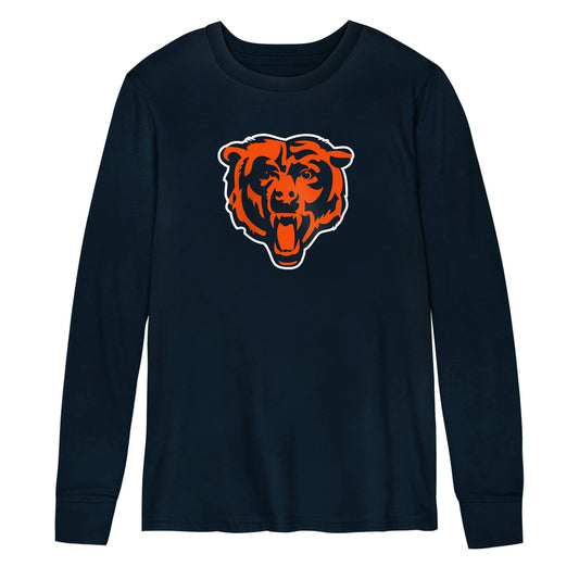 Toddler Chicago Bears Navy Primary Logo Long Sleeve T-Shirt