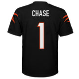 Ja'Marr Chase Cincinnati Bengals Youth Mid Tier Player Jersey - Black - Pro Jersey Sports