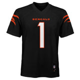 Ja'Marr Chase Cincinnati Bengals Youth Mid Tier Player Jersey - Black - Pro Jersey Sports