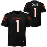 Ja'Marr Chase Cincinnati Bengals Youth Mid Tier Player Jersey - Black - Pro Jersey Sports