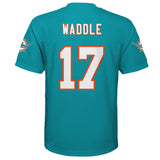 Jalen Waddle Miami Dolphins Youth Replica Mid Tier Player Jersey - Teal - Pro Jersey Sports