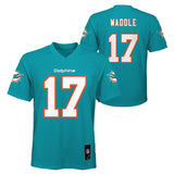 Jalen Waddle Miami Dolphins Youth Replica Mid Tier Player Jersey - Teal - Pro Jersey Sports