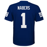 Youth New York Giants Malik Nabers Royal Blue Mid-Tier Player Jersey - Pro Jersey Sports