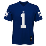 Youth New York Giants Malik Nabers Royal Blue Mid-Tier Player Jersey - Pro Jersey Sports