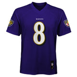 Youth Lamar Jackson Baltimore Ravens Purple Mid Tier Player Jersey - Pro Jersey Sports