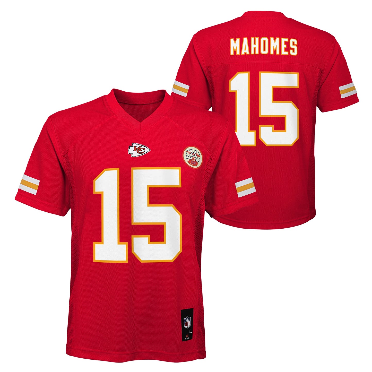 Youth Patrick Mahomes Kansas City Chiefs Red Replica Mid Tier Player Jersey