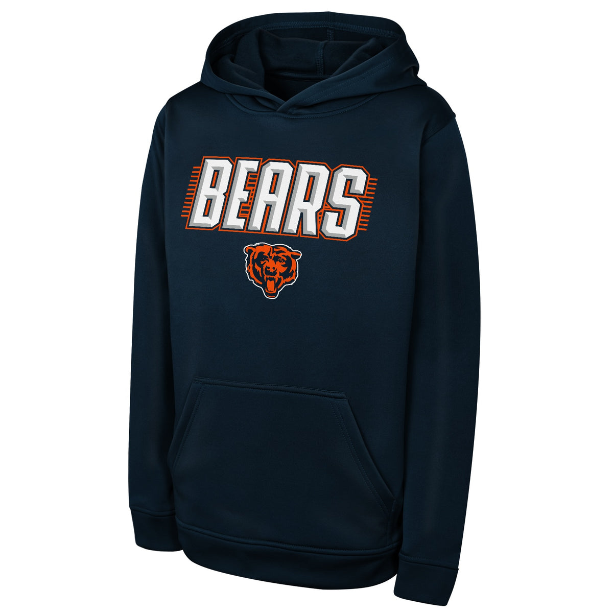 Chicago Bears Youth Sack Party PO Performance Navy Hoodie