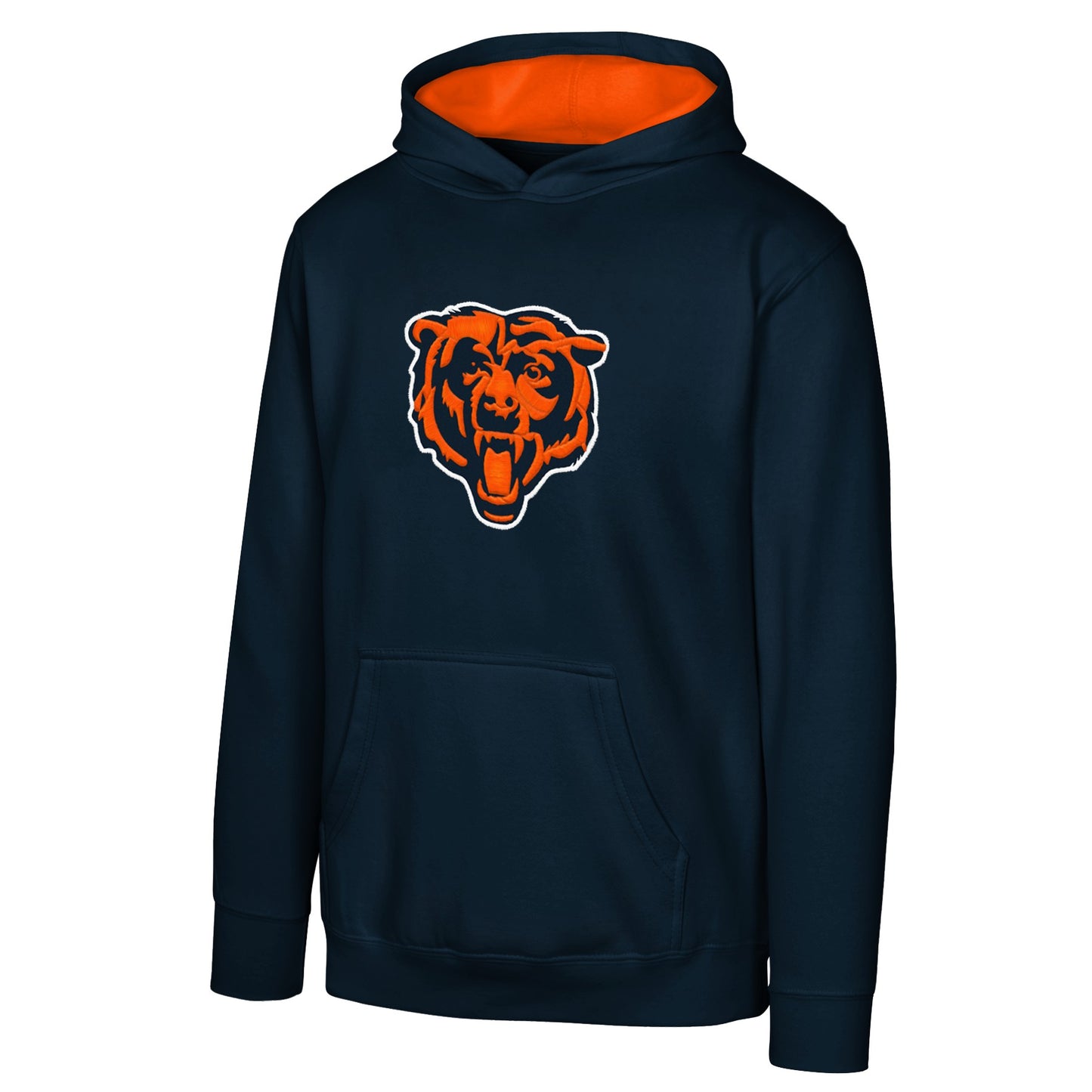 Youth Chicago Bears Prime Navy Pullover Fleece Hoodie