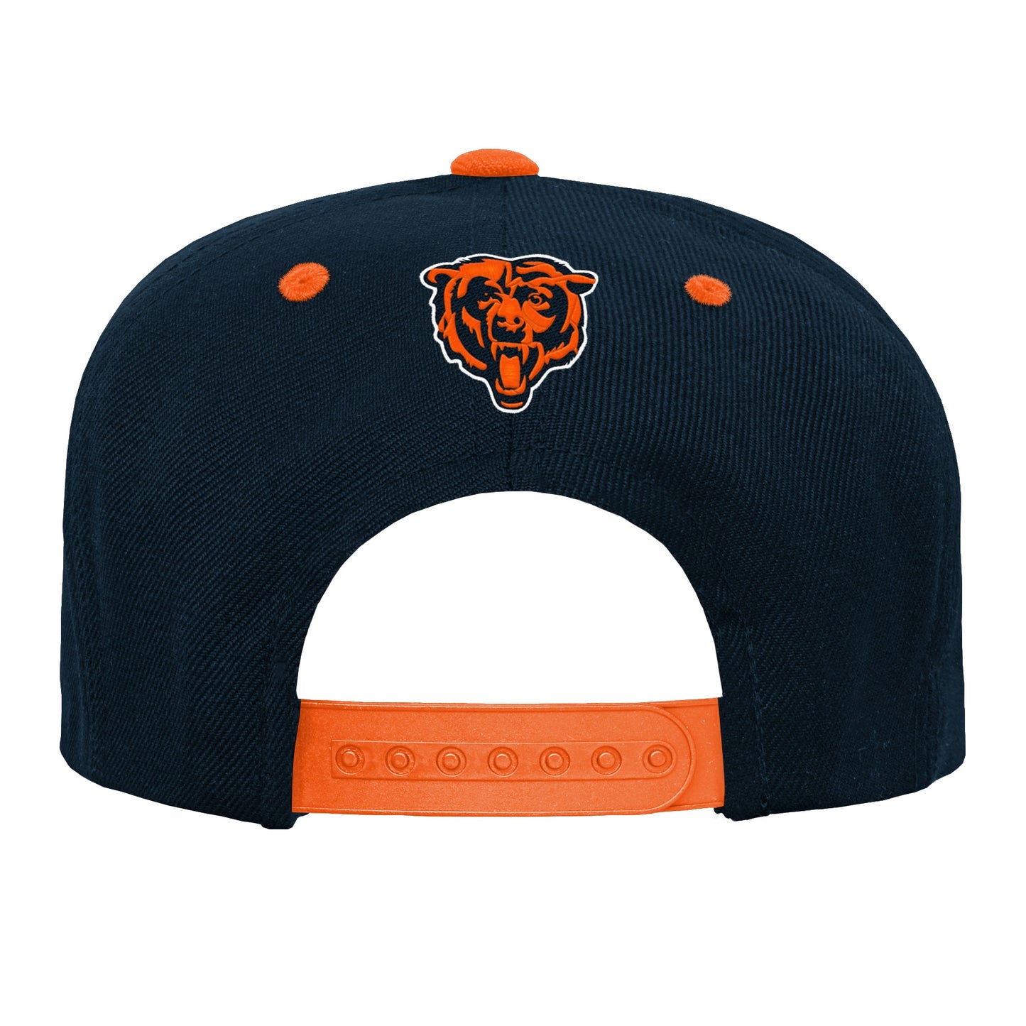Youth Chicago Bears Navy Flat Bill Snapback Hat