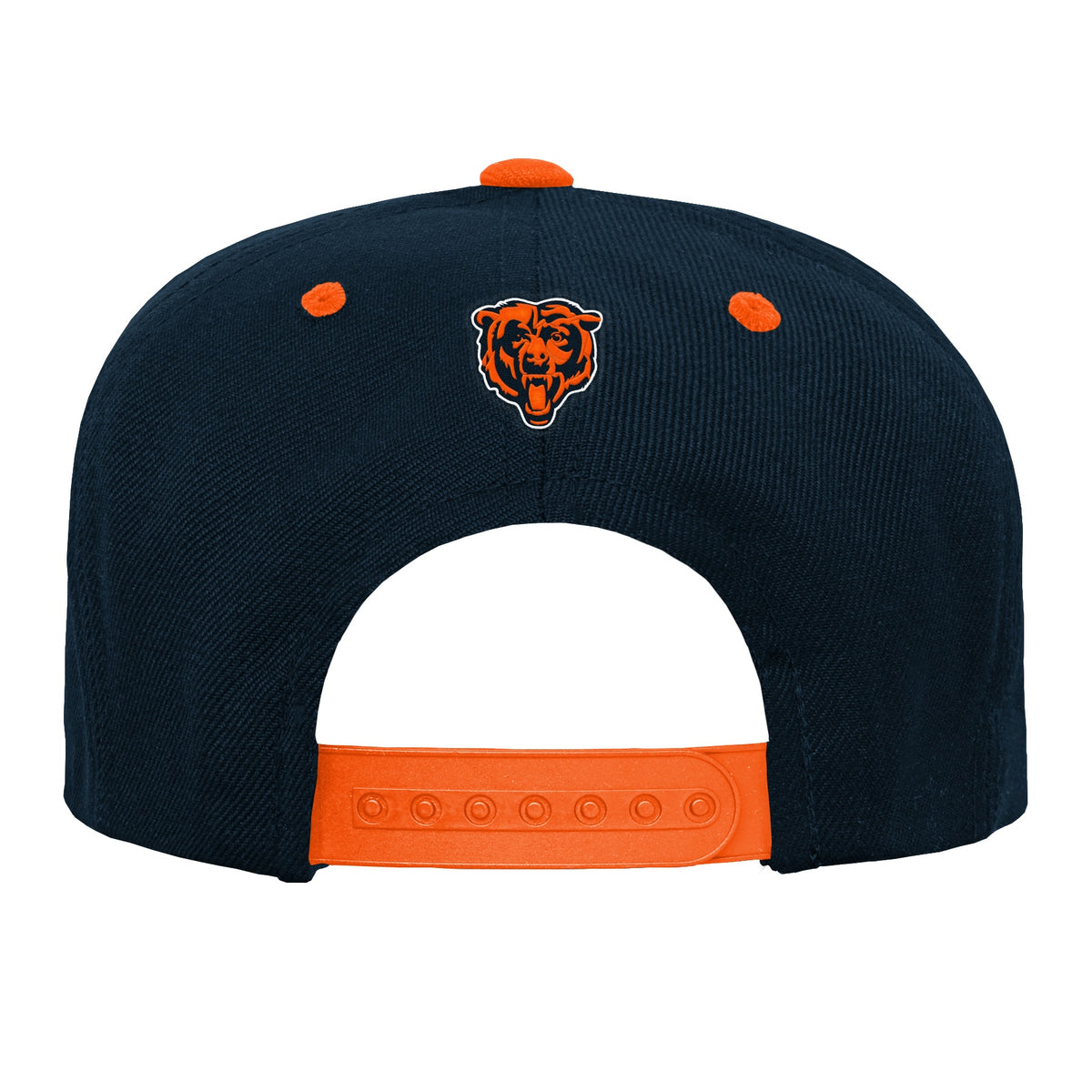 Youth Chicago Bears Navy Flat Bill Snapback Hat