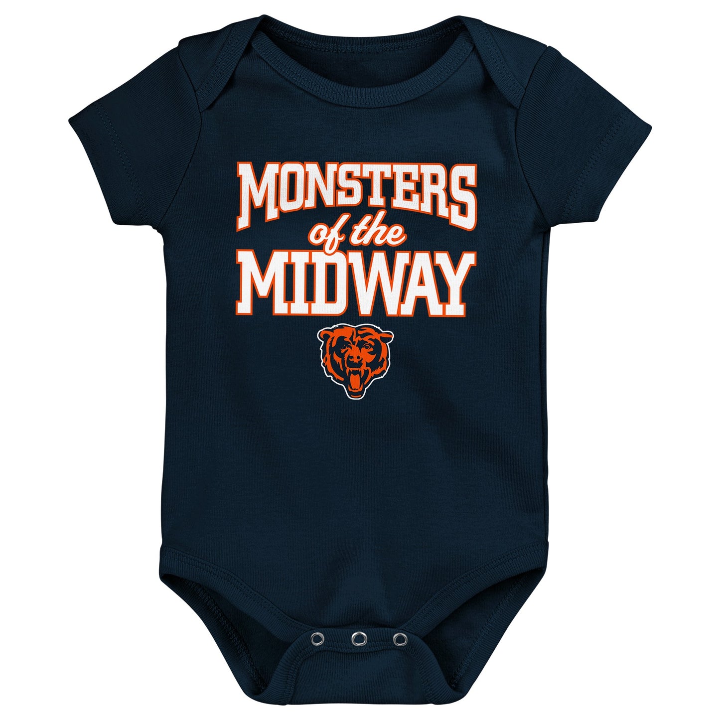 Newborn/Infant Chicago Bears Monsters of the Midway Short Sleeve Creeper Set