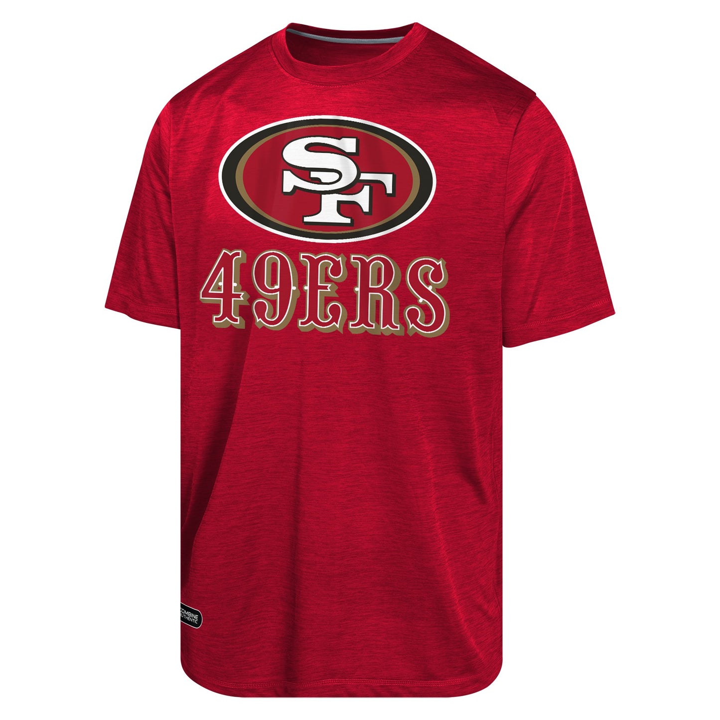 Mens San Francisco 49ers NFL Combine Red Spike Speed Tee