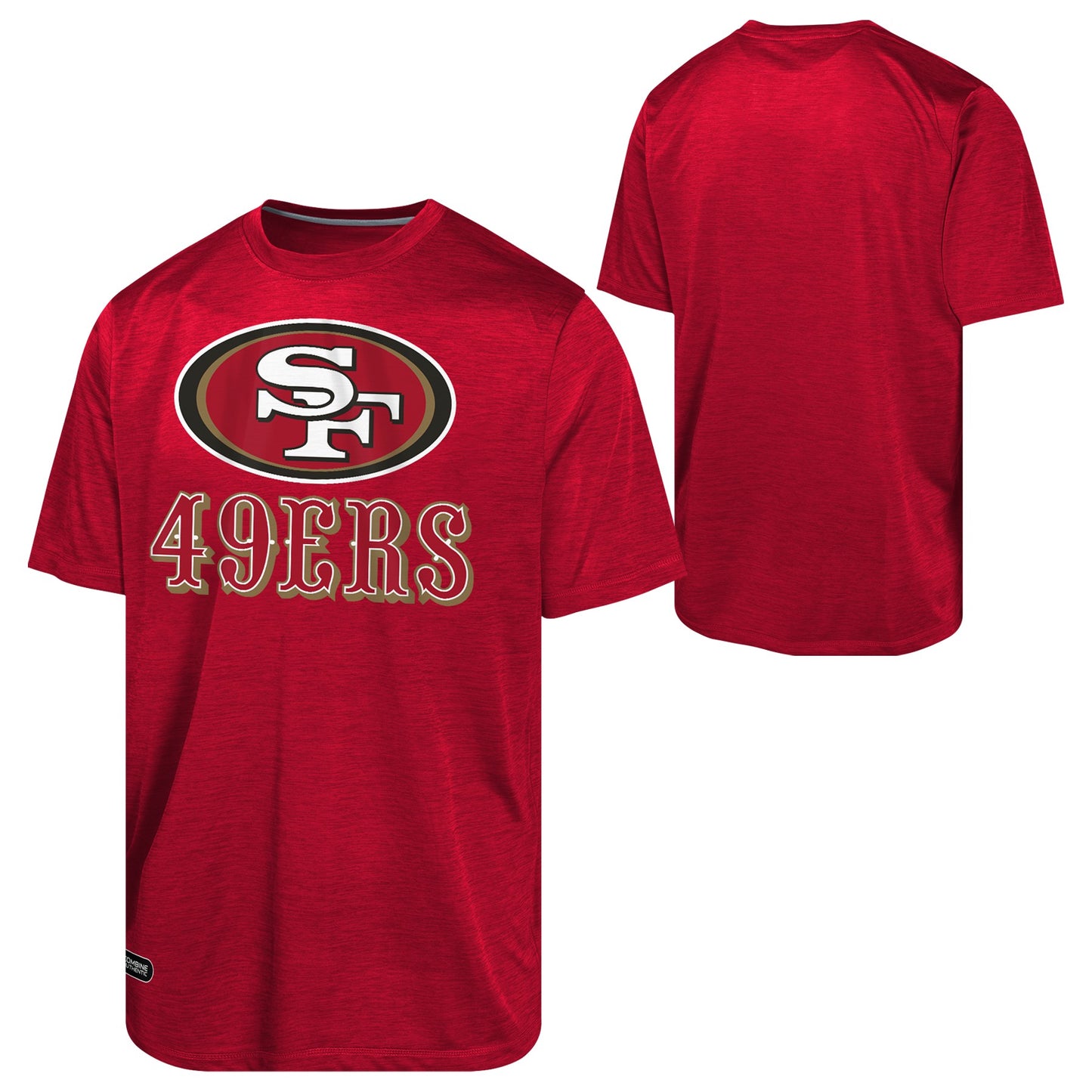 Mens San Francisco 49ers NFL Combine Red Spike Speed Tee