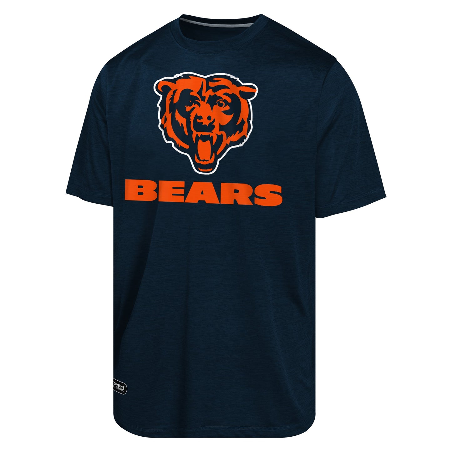 Mens Chicago Bears NFL Combine Navy Spike Speed Tee