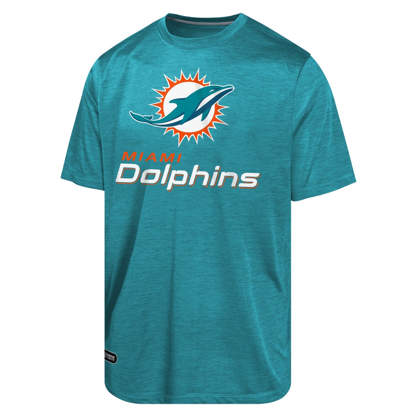 Mens Miami Dolphins NFL Combine Aqua Spike Speed Tee